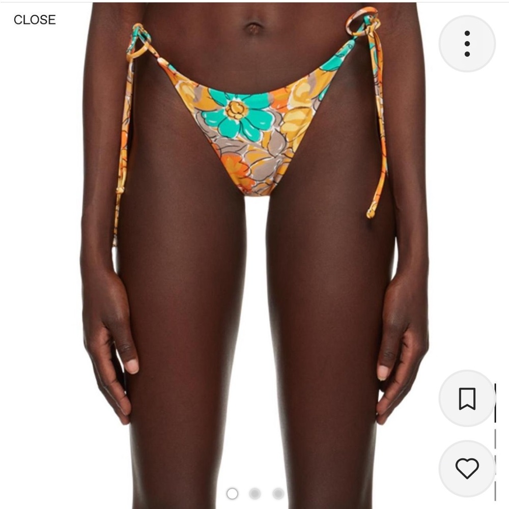 Miaou Kauai Flower Bikini Bottoms size Medium brand new